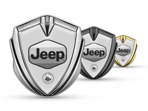 Jeep Emblema Metallico Badge Finitura Moderna Tocco Top